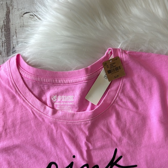 Pink By Victoria’s Secret Neon Pink Short Sleeve Tees Size - Picture 2 of 3